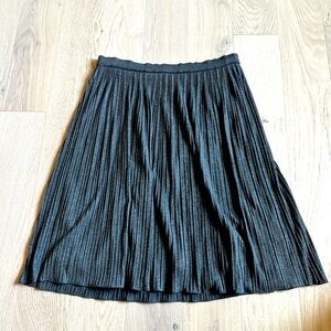 Banana Republic Knit Micro Pleated Midi Skirt Soft Fabric Dark Academia